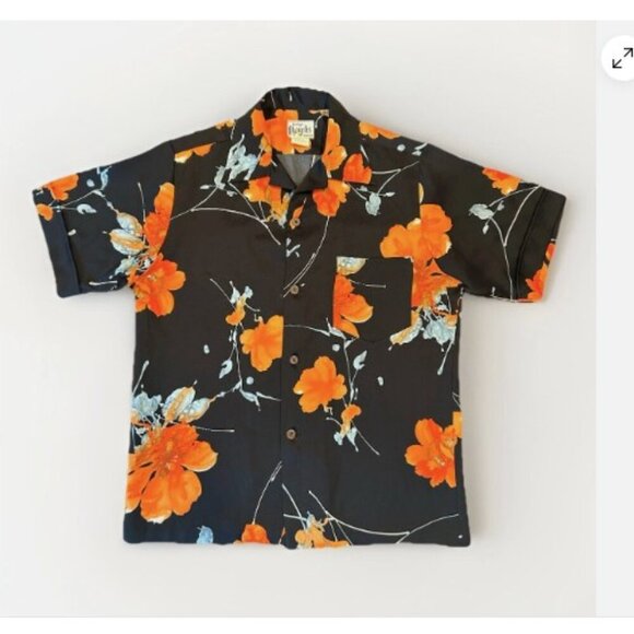 Eveylyn Margolis Hawaii Other - Vintage Hawaiian Evelyn Margolis Button Up Shirt Rare Pattern Size Medium Floral